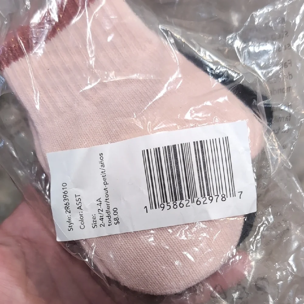 Cute Pink Socks with Cat Design